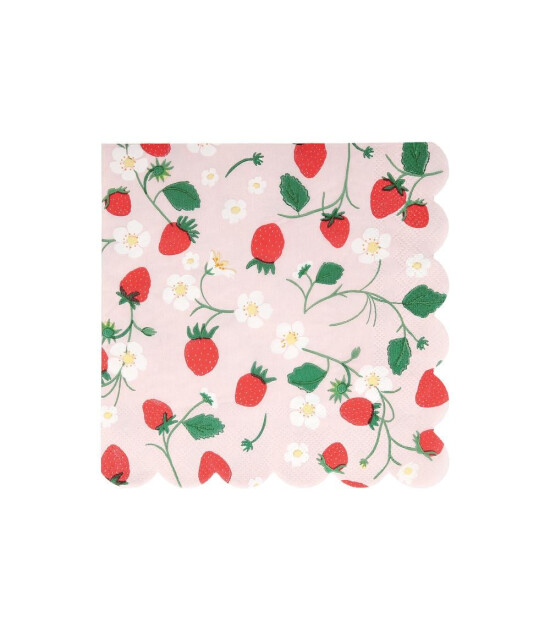 Meri Meri Parti Peçete (L) // Çilek