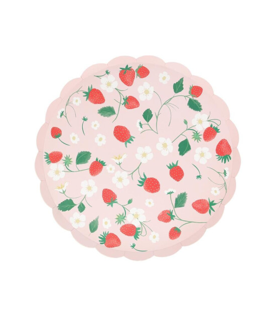 Meri Meri Parti Tabak (M) // Çilek