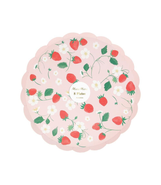 Meri Meri Parti Tabak (M) // Çilek