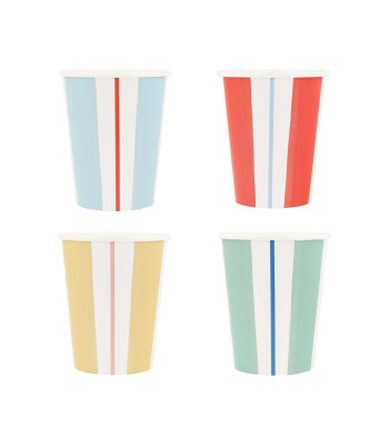 Meri Meri Parti Bardak // Çizgili