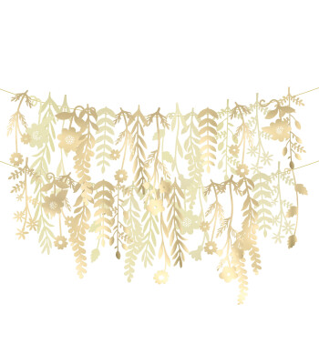 Meri Meri Parti Dekor Kiti // Altın Çiçekli