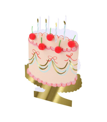 Meri Meri Tebrik Kartı // Kirazlı Pasta