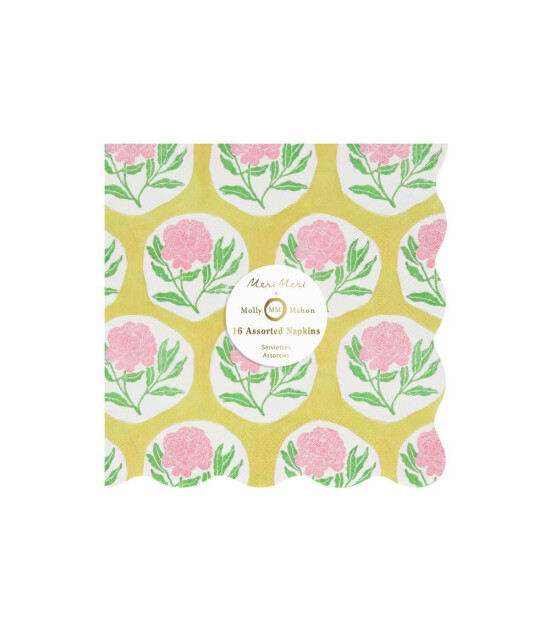Meri Meri Parti Peçete (L) // Molly Mahon Edition - Çiçekli