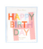 Meri Meri - Tırtıklı Parlak Happy Birthday Asılan Süs
