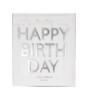 Meri Meri Asılan Süs // Tırtıklı Gümüş Happy Birthday