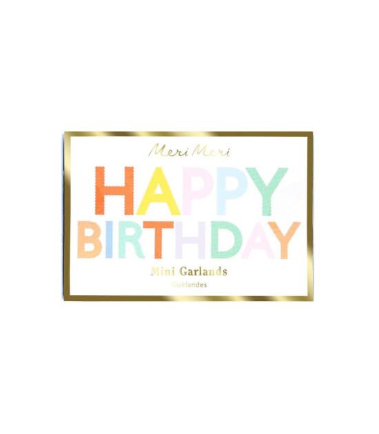 Meri Meri Asılan Süs (Mini) // Happy Birthday