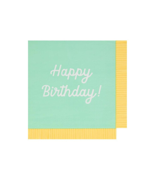 Meri Meri Parti Peçete (L) // Happy Birthday