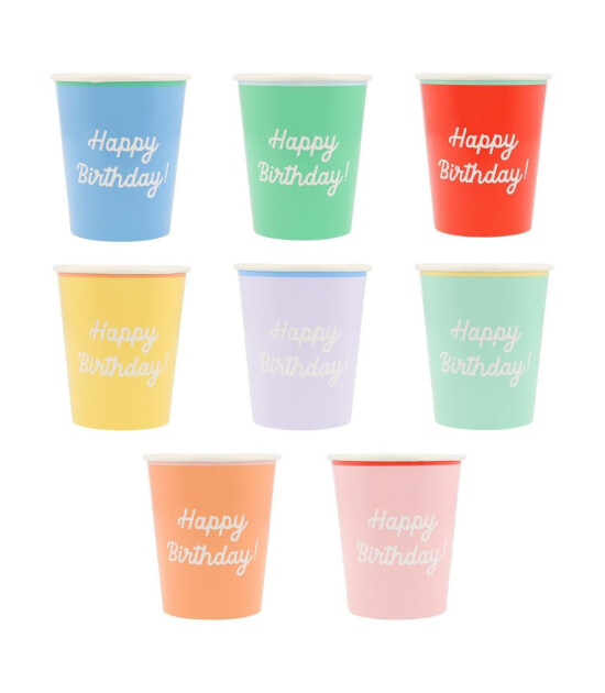 Meri Meri Parti Bardak // Happy Birthday