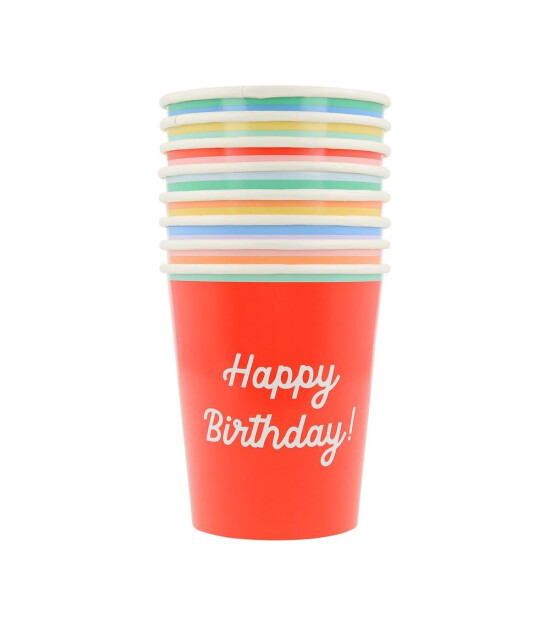 Meri Meri Parti Bardak // Happy Birthday