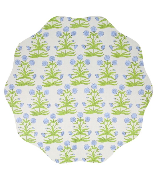 Meri Meri Amerikan Servis // Molly Mahon Edition - Mavi Çiçekli