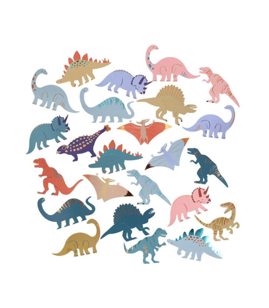 Meri Meri - Die-Cut Dinazor Sticker - 25 Adet
