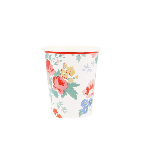 Meri Meri - Vintage Floral Bardaklar - 8 Adet
