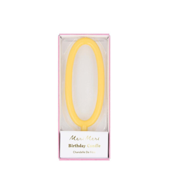Meri Meri Parti İnce Rakam Mum // 0
