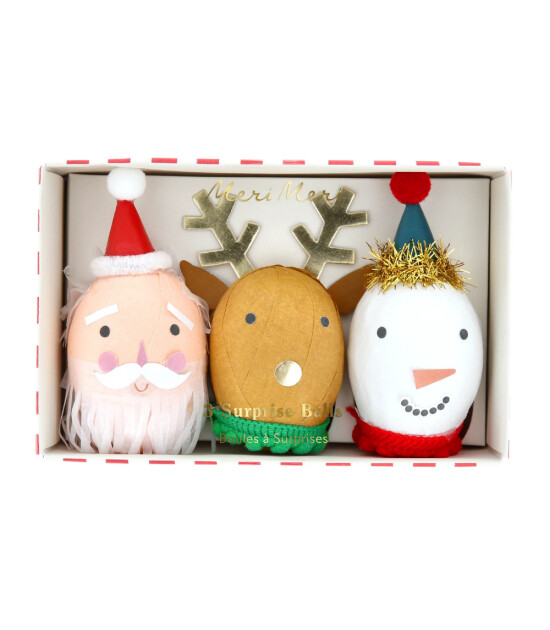 Meri Meri - Yeni Yıl Sürpriz Toplar - 3 Adet