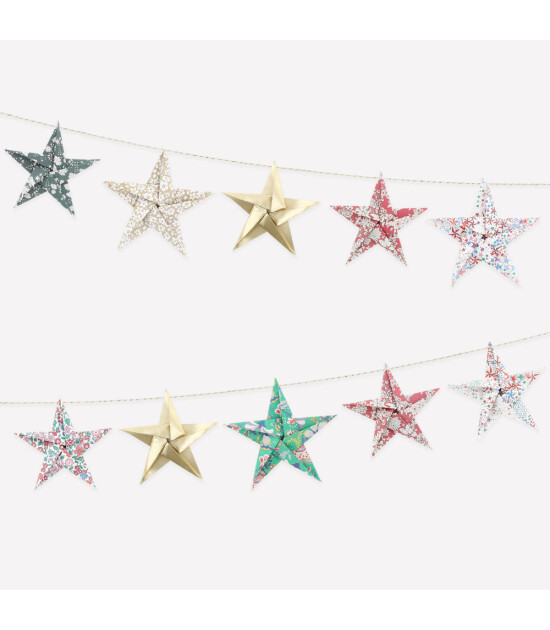 Meri Meri Asılan S&uuml;s // Liberty Edition - Origami Yıldız Garland