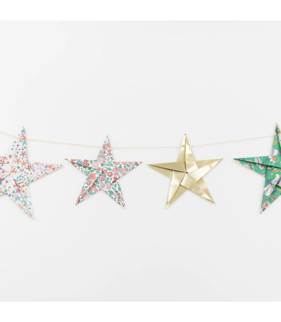 Meri Meri Asılan S&uuml;s // Liberty Edition - Origami Yıldız Garland