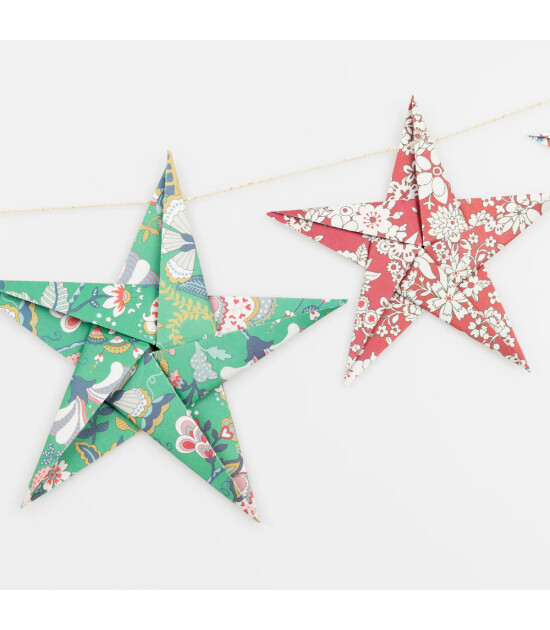 Meri Meri Asılan S&uuml;s // Liberty Edition - Origami Yıldız Garland