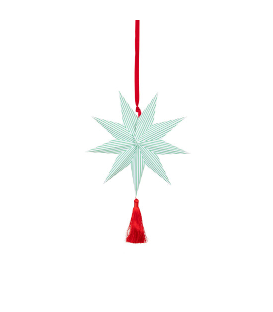 Meri Meri Asılan Süs // Şeritli Yıldız