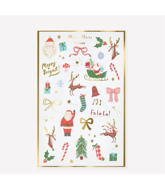 Meri Meri - Christmas Mix Geçici Dövmeler