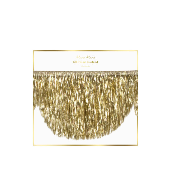 Meri Meri Asılan Süs // Simli Saçaklı Altın