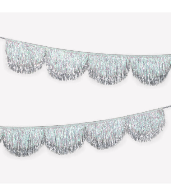 Meri Meri Asılan Süs // Simli Saçaklı Gümüş