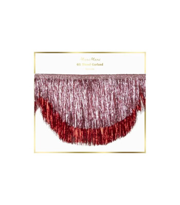 Meri Meri Pembe Simli Dalgalı Asılan Süs