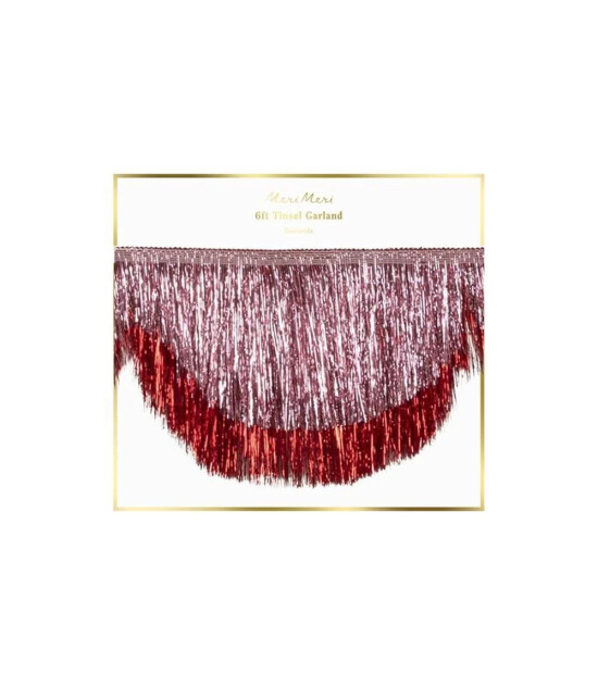 Meri Meri Pembe Simli Dalgalı Asılan S&uuml;s