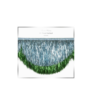 Meri Meri Asılan Süs // Simli Saçaklı Mavi