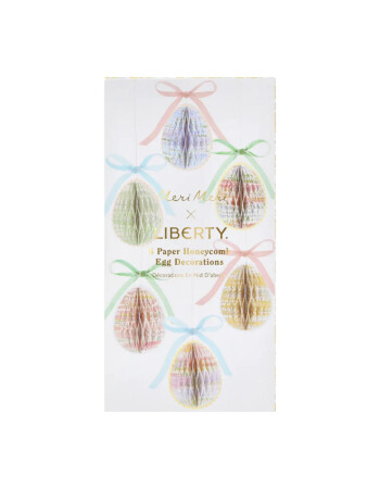 Meri Meri X Liberty Kağıt S&uuml;sleri (6 Adet) // Petek Yumurta