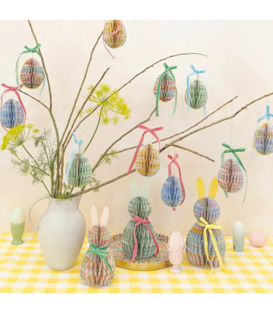 Meri Meri X Liberty Kağıt S&uuml;sleri (6 Adet) // Petek Yumurta