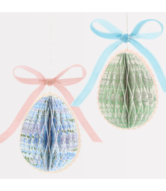 Meri Meri X Liberty Kağıt S&uuml;sleri (6 Adet) // Petek Yumurta