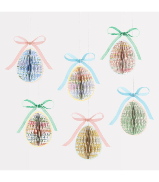 Meri Meri X Liberty Kağıt S&uuml;sleri (6 Adet) // Petek Yumurta