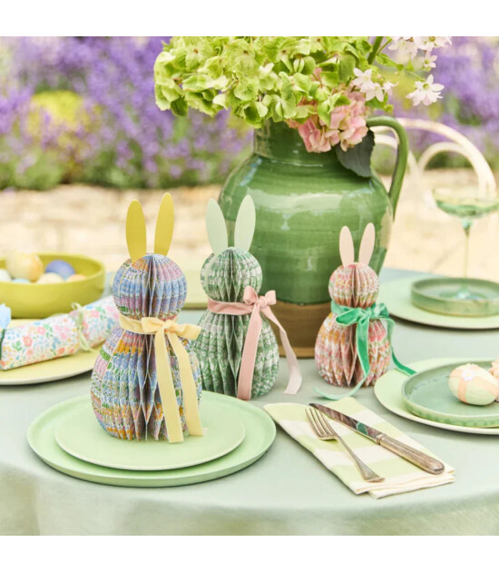 Meri Meri X Liberty Kağıt S&uuml;sleri (3 Adet) // Petek Tavşan