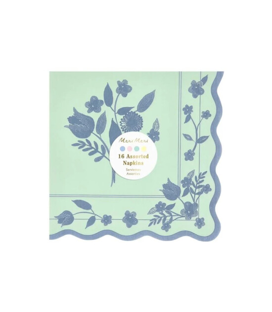 Meri Meri Parti Pe&ccedil;ete (L) //  Vintage Botanik