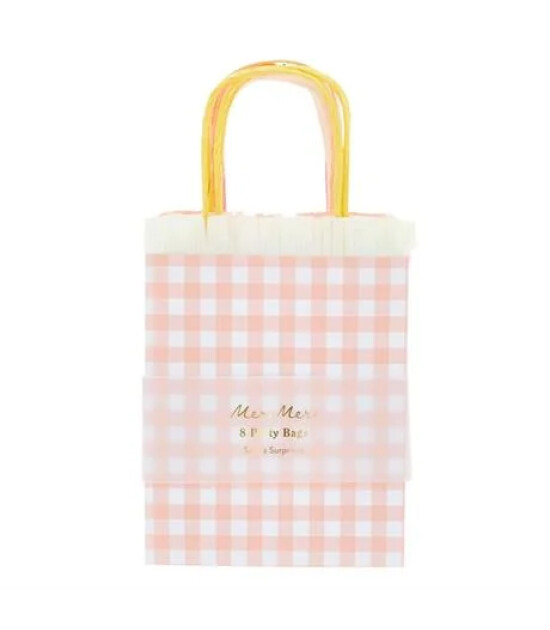 Meri Meri - P&ouml;tikareli Se&ccedil;aklı Parti &Ccedil;antaları - 8 Adet