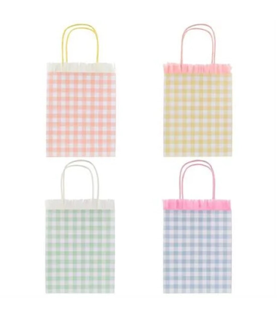 Meri Meri - P&ouml;tikareli Se&ccedil;aklı Parti &Ccedil;antaları - 8 Adet