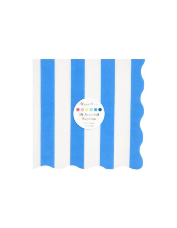 Meri Meri &Ccedil;izgili Parti Pe&ccedil;ete (L) // Plaj