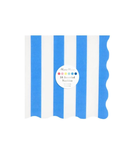 Meri Meri &Ccedil;izgili Parti Pe&ccedil;ete (L) // Plaj