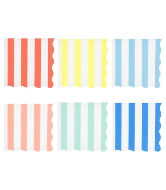 Meri Meri &Ccedil;izgili Parti Pe&ccedil;ete (L) // Plaj