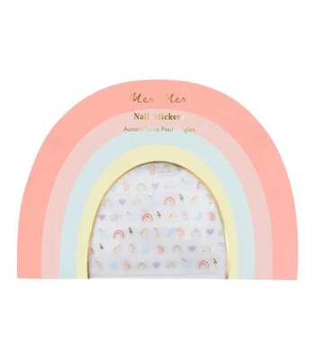Meri Meri - G&ouml;kkuşağı Unicorn Sticker - 200 Adet