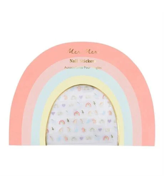 Meri Meri - G&ouml;kkuşağı Unicorn Sticker - 200 Adet