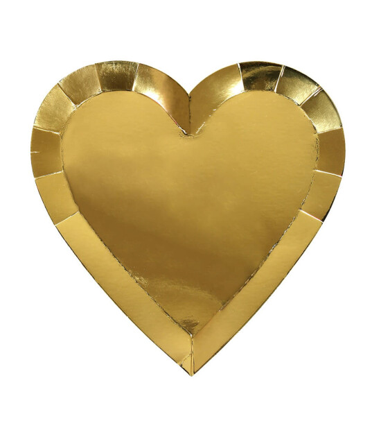 Meri Meri Parti Tabak (L) // Gold Heart