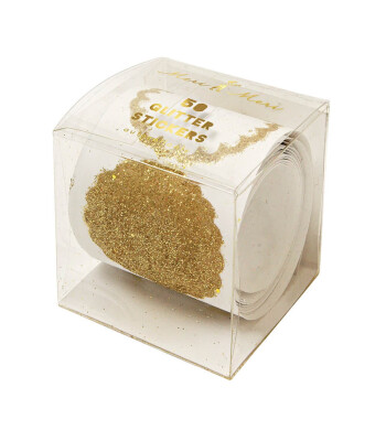 Meri Meri Sticker Çıkartma // Altın Parıltılı