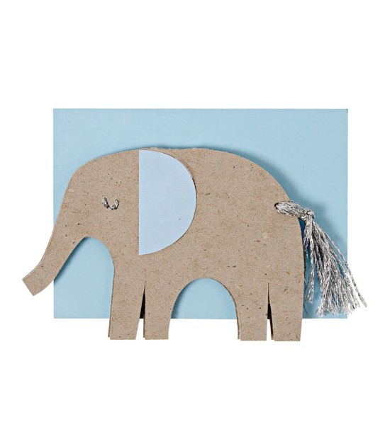 Meri Meri Tebrik Kartı // Erkek Fil