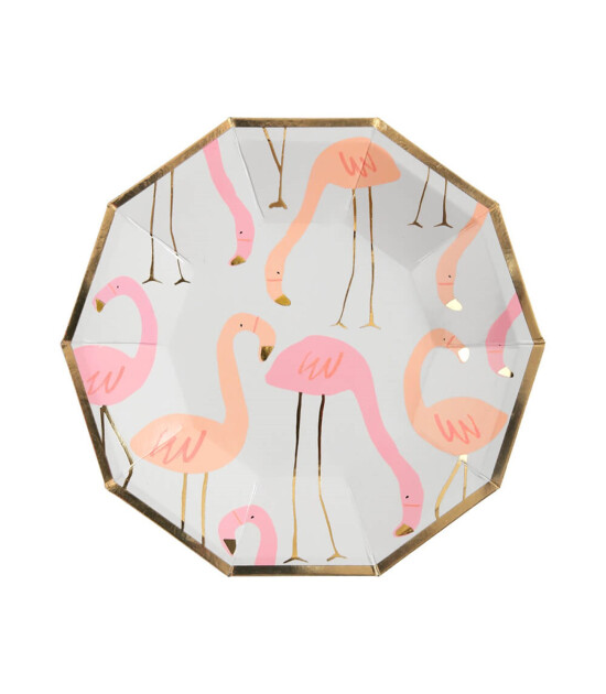 Meri Meri Parti Tabak (S) // Flamingo