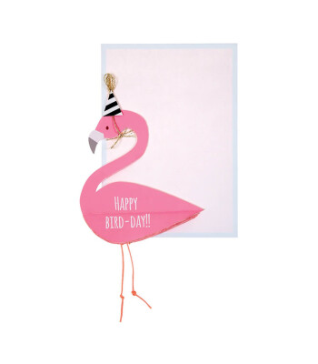 Meri Meri Tebrik Kartı // Flamingo Honeycomb