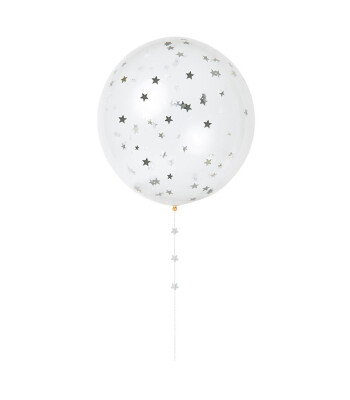 Meri Meri Parti Konfeti Balon Kit // Gümüş Renk