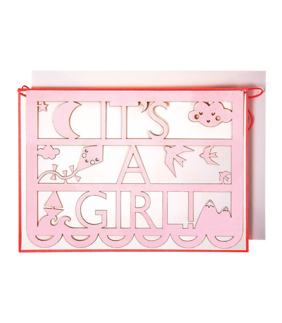 Meri Meri Tebrik Kartı // It's a Girl