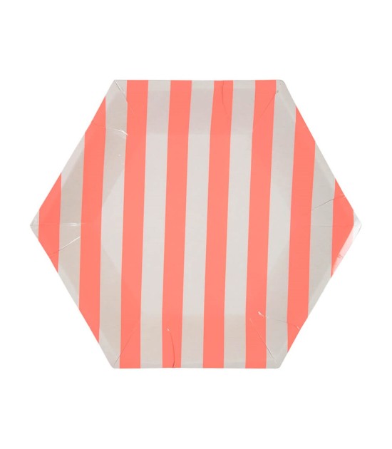 Meri Meri Parti Tabak (S) // Mercan Şeritli