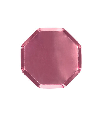 Meri Meri Parti Tabak // Metalik Pembe Kokteyl